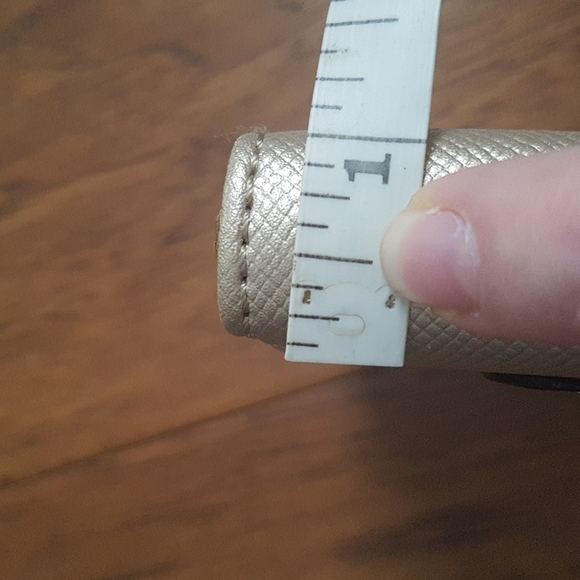 Aldo Gold Glitter Patch Wallet with Detachable Wristlet Strap - Picture 8 of 12